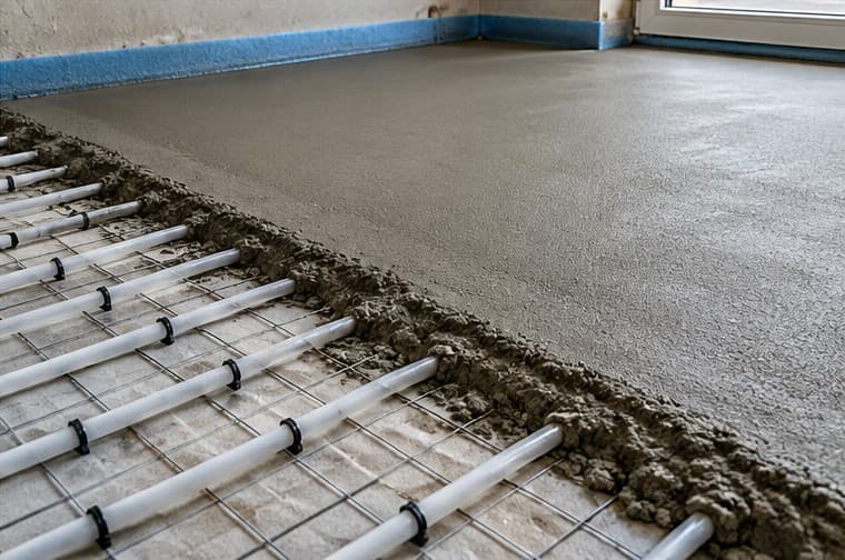 Izrada strojne cementne glazure bez izolacije